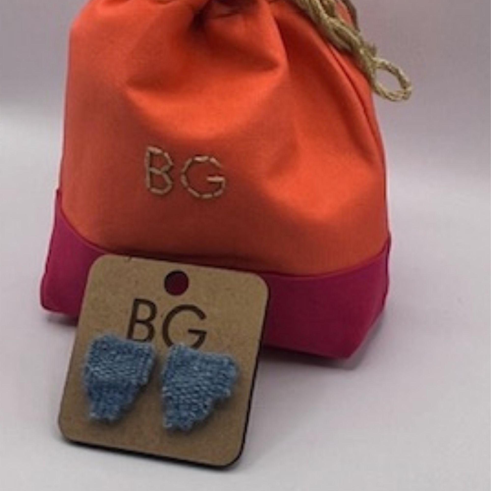 Blue Wonky Studs Small #1