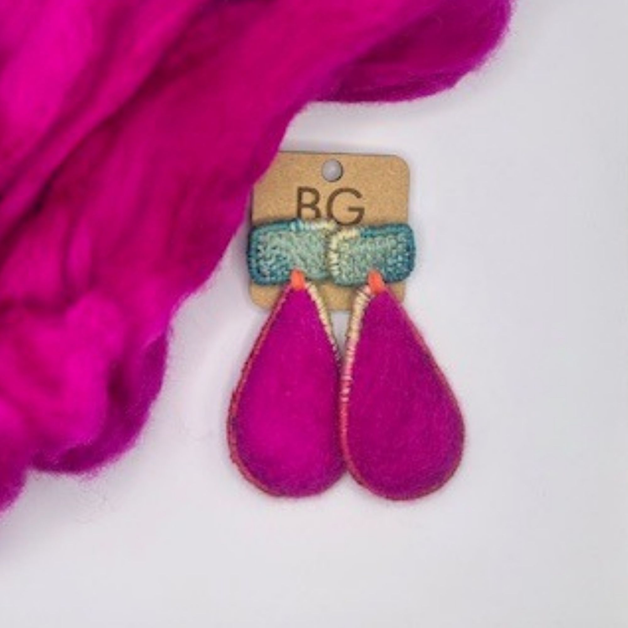 Extra Large Dramatic Pink Statement Earrings